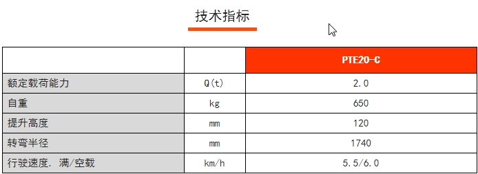 PTE20-C經(jīng)濟(jì)型短手柄電動(dòng)搬運(yùn)車，諾力電動(dòng)搬運(yùn)車